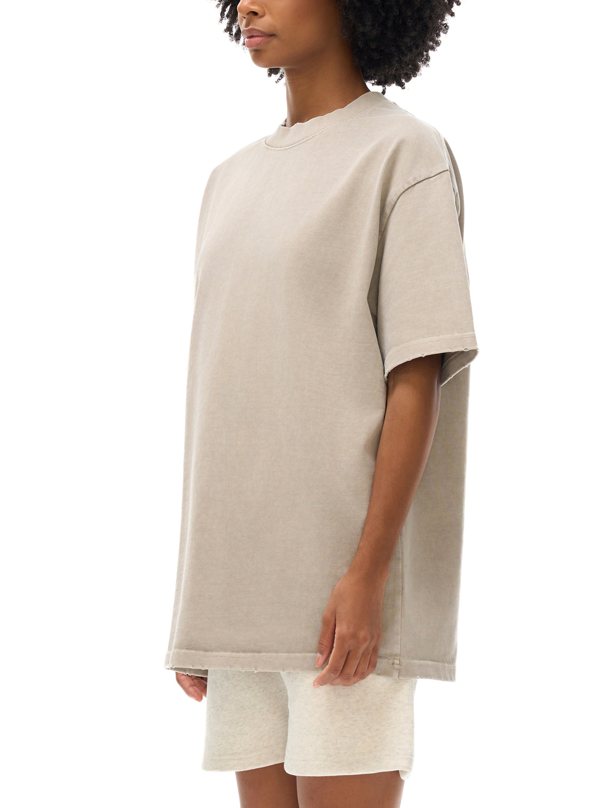 Heavyweight Vintage Washed Frayed T-Shirt gallery image 9
