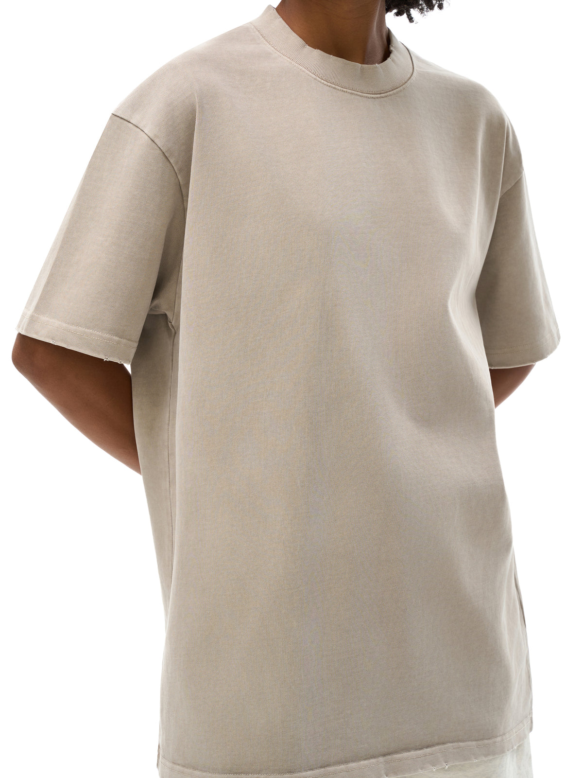 Heavyweight Vintage Washed Frayed T-Shirt gallery image 12