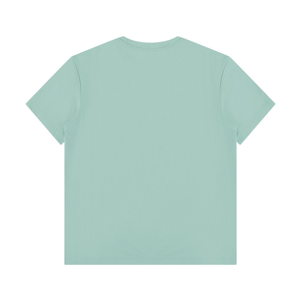 It's Always the Cyclist's Fault graphic T-shirt - Mint Green back view