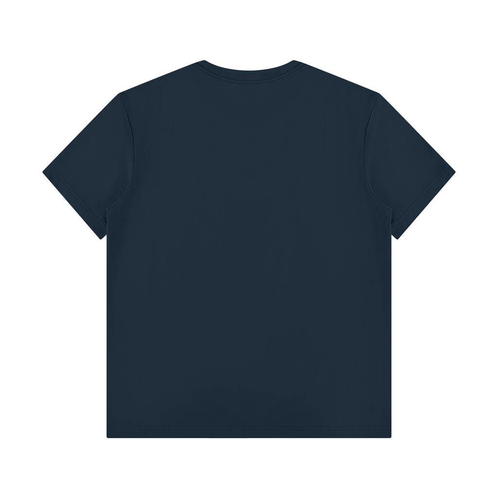 It's Always the Cyclist's Fault graphic T-shirt - Navy Blue back view