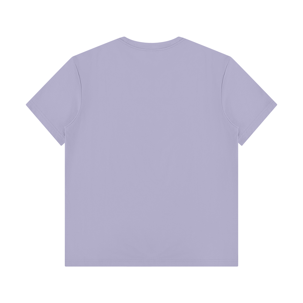 It's Always the Cyclist's Fault graphic T-shirt - Purple back view