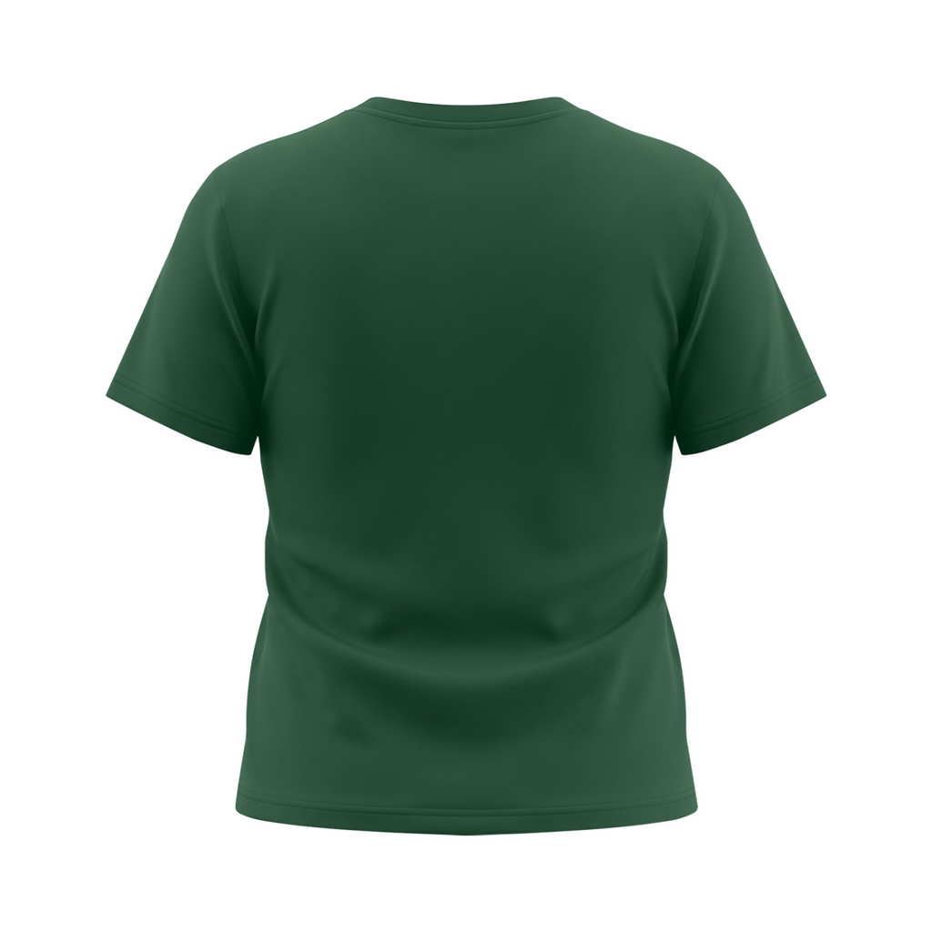 It's Always the Cyclist's Fault women's Sorona graphic T-shirt - Blackish Green back mockup