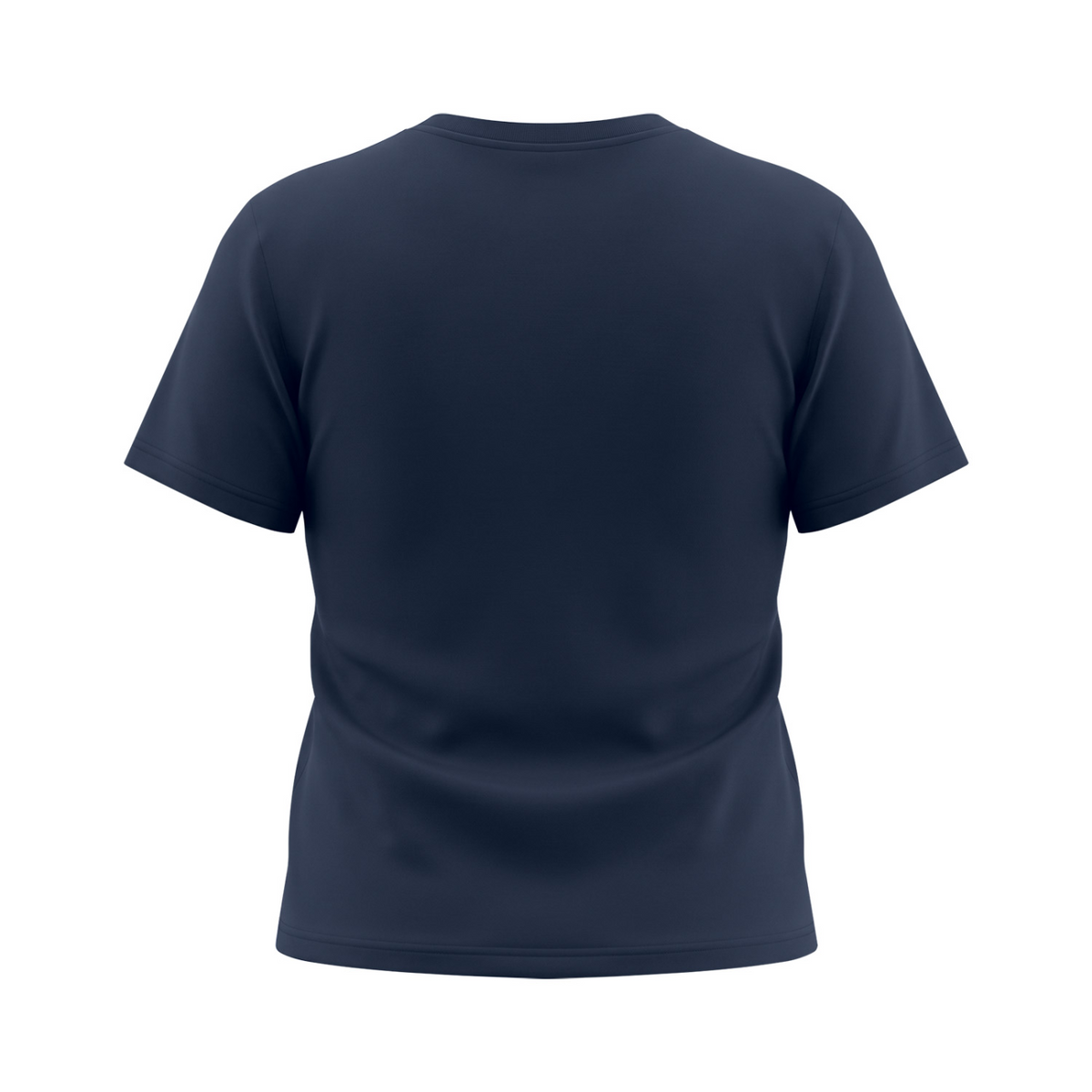 It's Always the Cyclist's Fault women's Sorona graphic T-shirt - Navy Blue back mockup