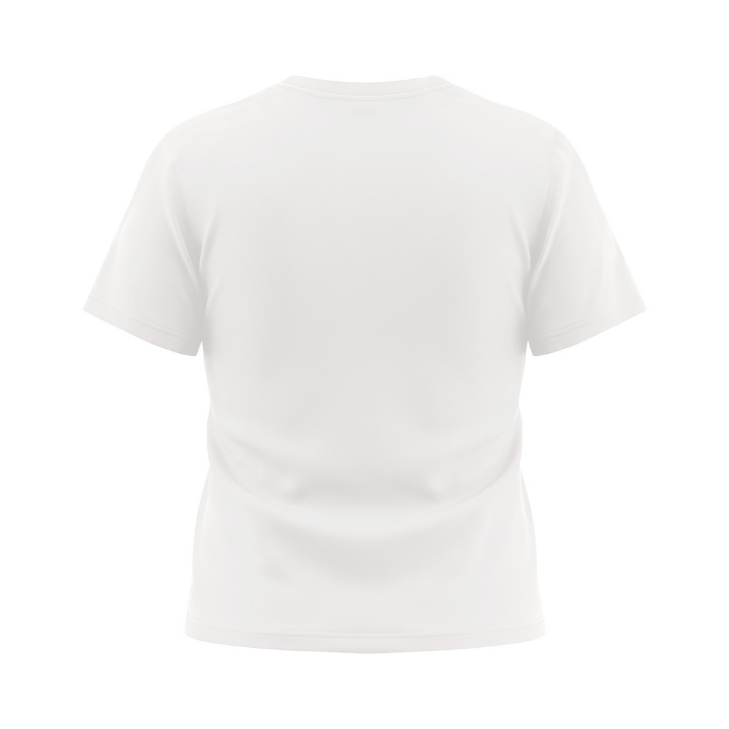 It's Always the Cyclist's Fault women's Sorona graphic T-shirt - White back mockup