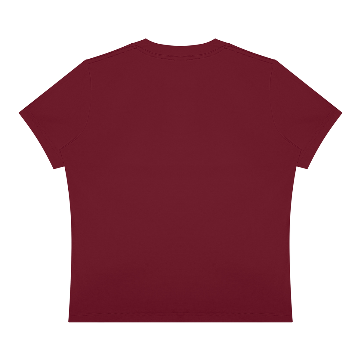 It's Always the Cyclist's Fault women's Sorona graphic T-shirt - Wine Red back view