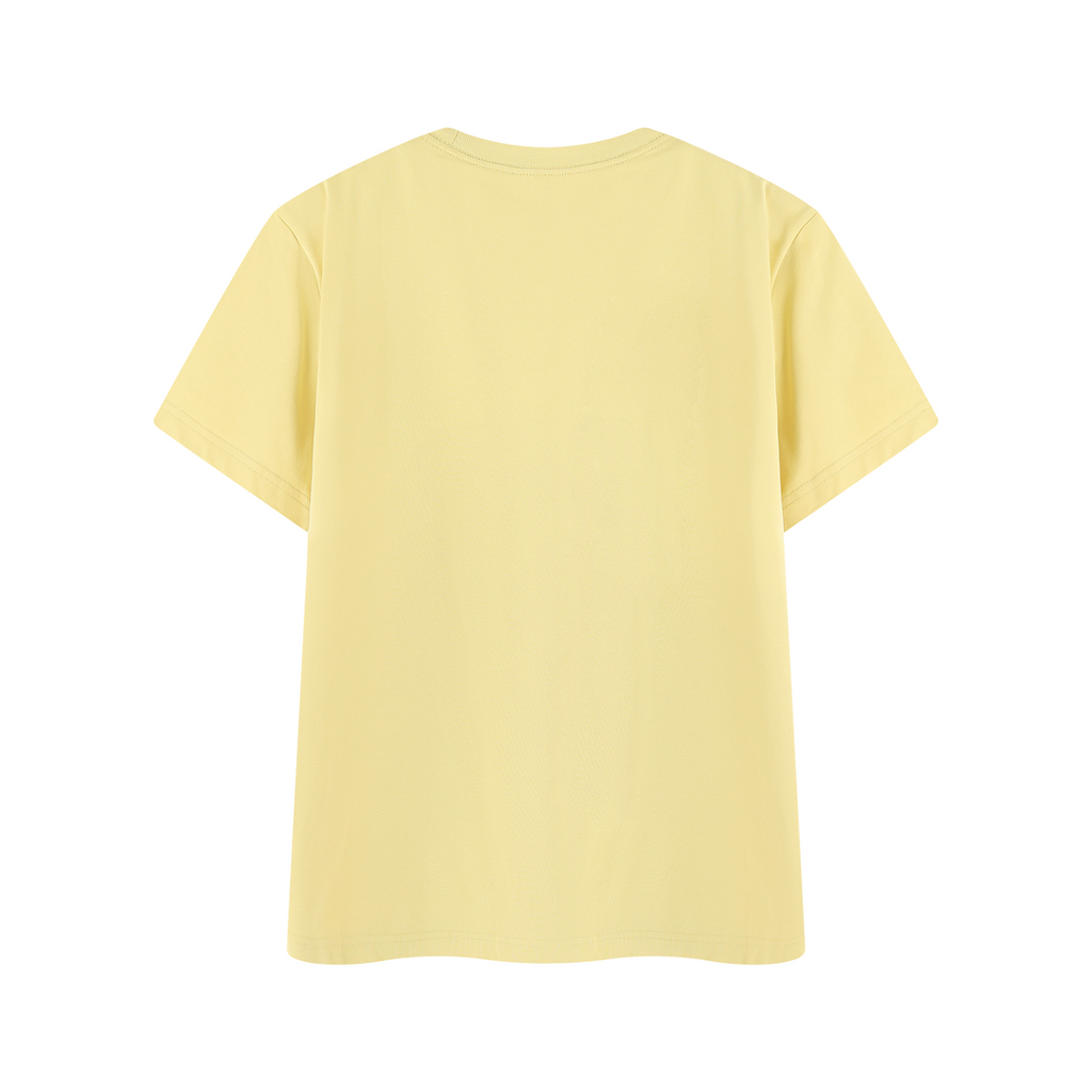 It's Always the Cyclist's Fault graphic T-shirt - Yellow back mockup