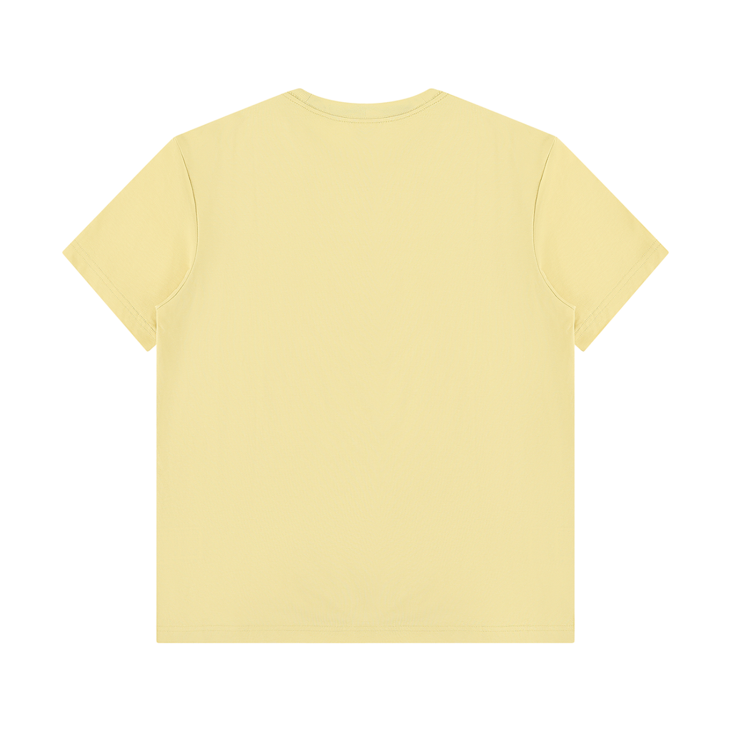 It's Always the Cyclist's Fault graphic T-shirt - Yellow back view