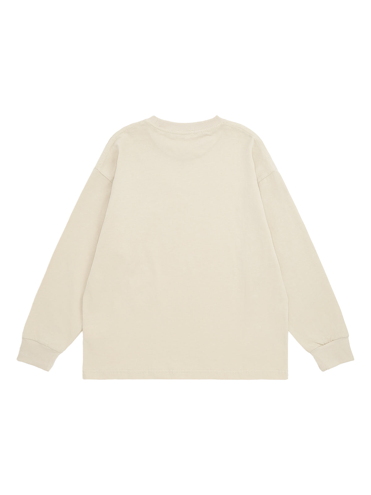 Kids’ Quick-Dry Cotton Long-Sleeve Tee V2 - Apricot back