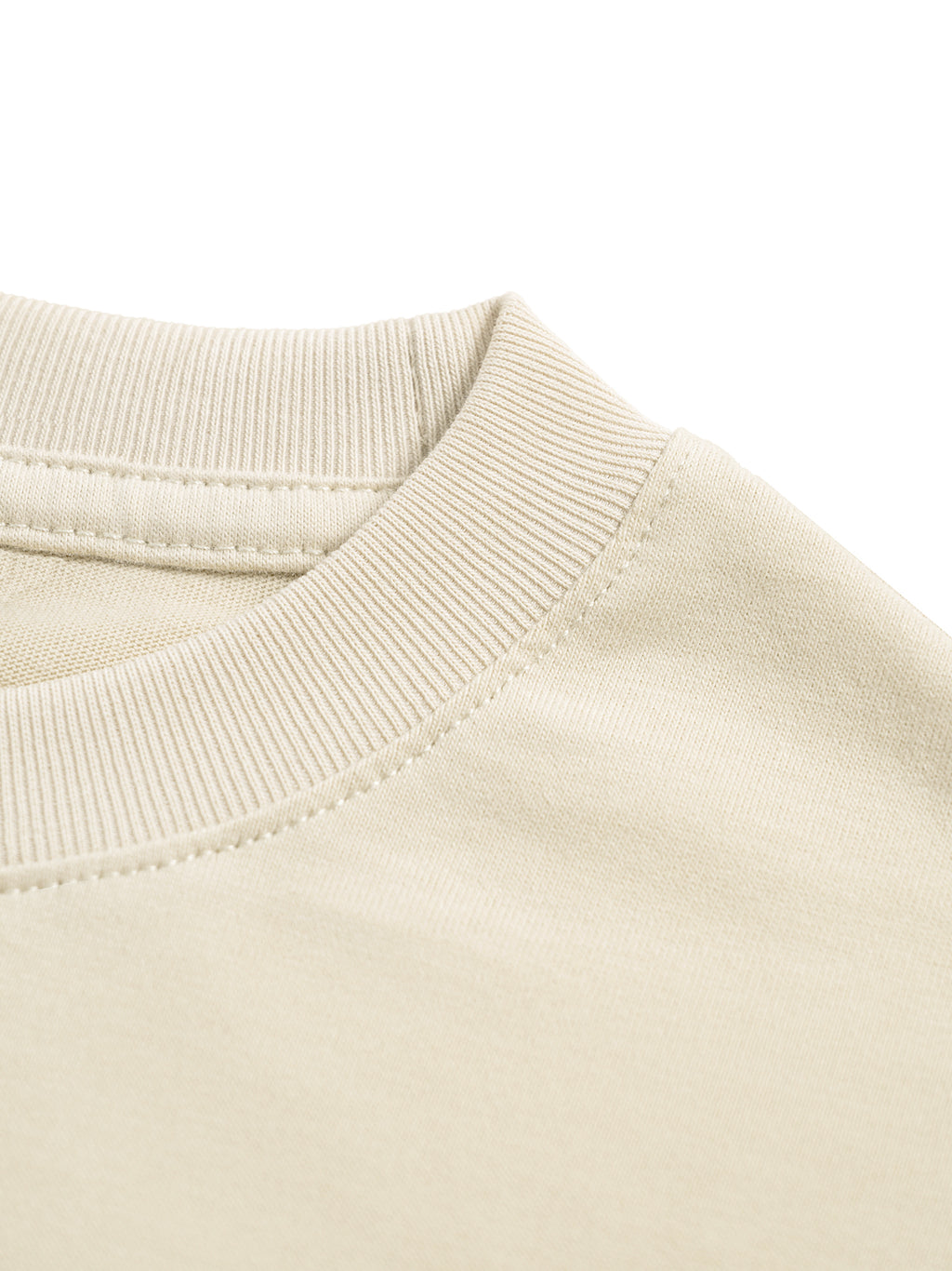 Kids’ Quick-Dry Cotton Long-Sleeve Tee V2 - collar detail