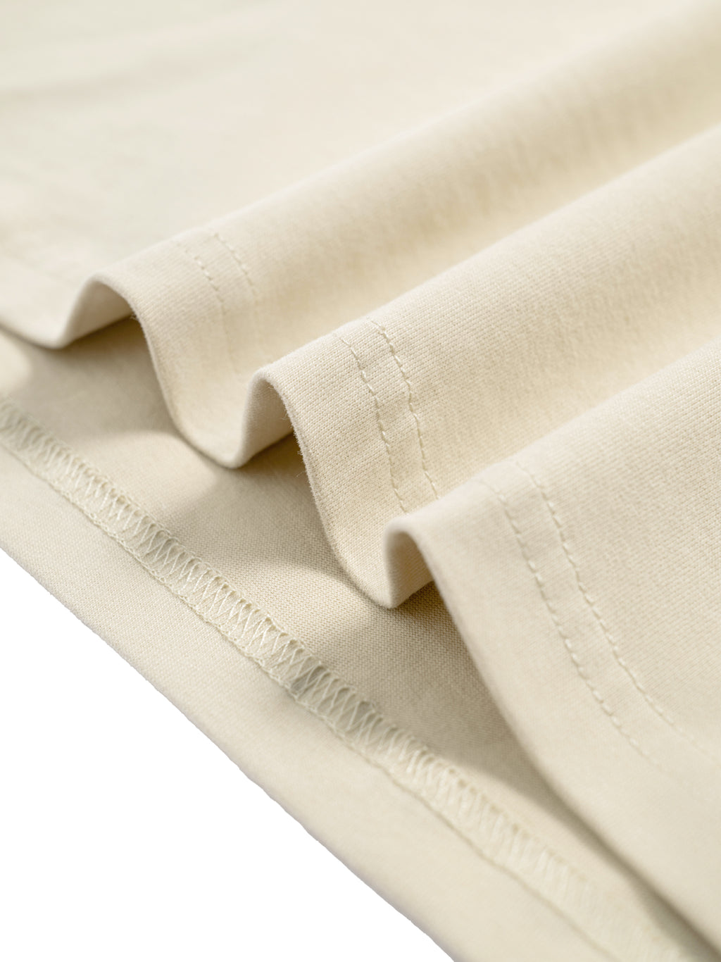 Kids’ Quick-Dry Cotton Long-Sleeve Tee V2 - stitching detail