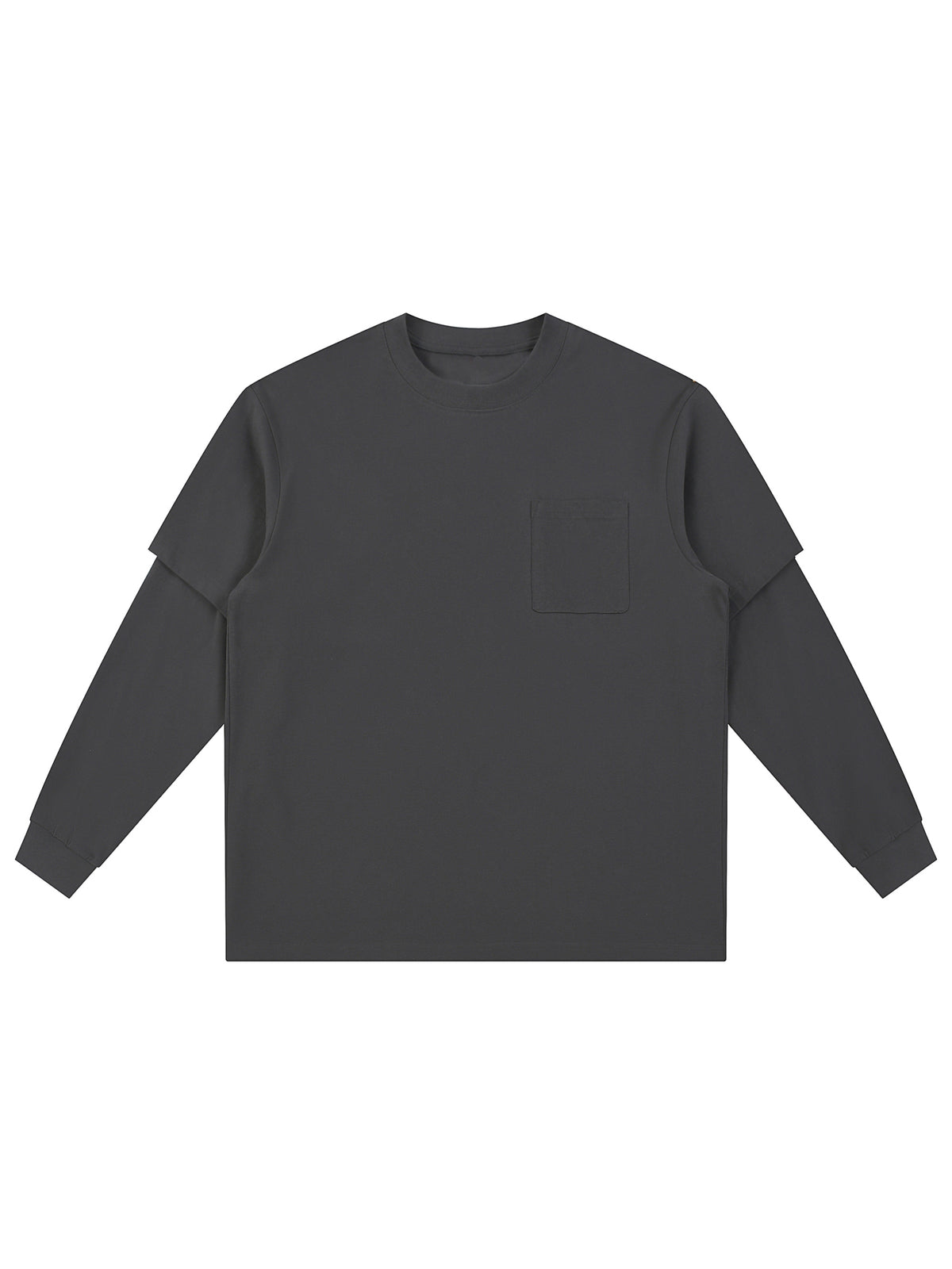 Layered Long Sleeve Oversized Tee gallery image 1