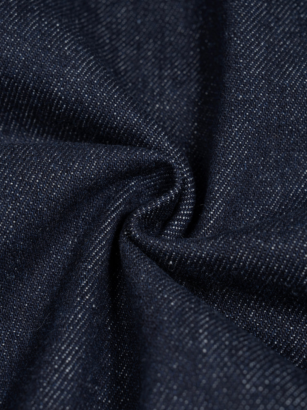 Men’s Boxy Vintage Wash Hooded Denim Jacket denim texture detail