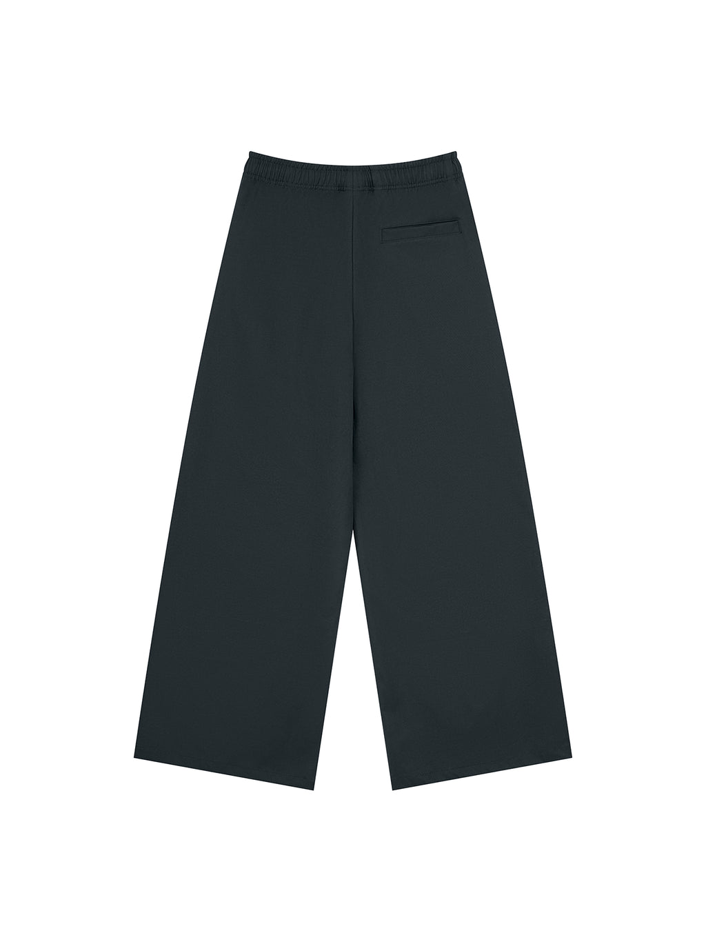 Men’s Loose Straight-Leg Pants black back 3D mockup