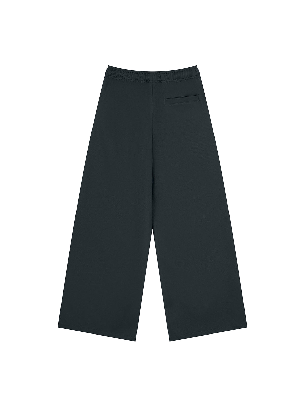 Men’s Loose Straight-Leg Pants black back 3D mockup