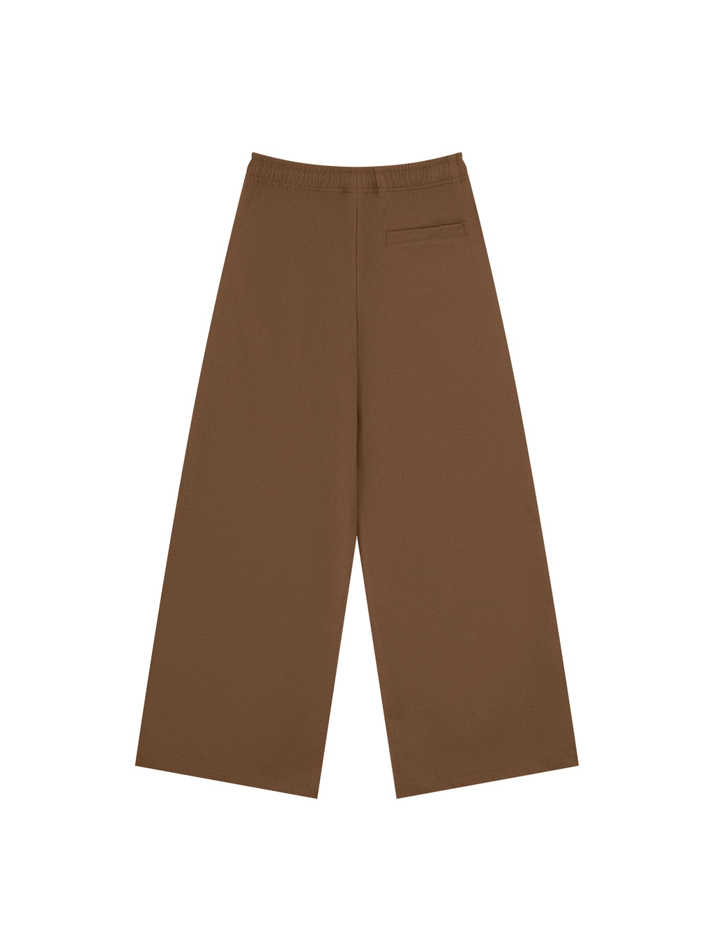 Men’s Loose Straight-Leg Pants coffee back 3D mockup