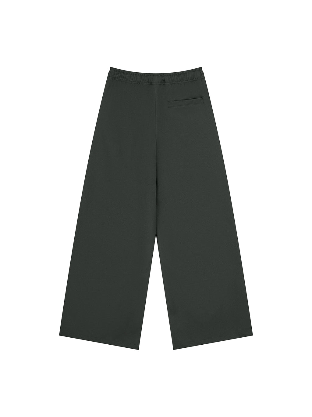 Men’s Loose Straight-Leg Pants dark grey back 3D mockup