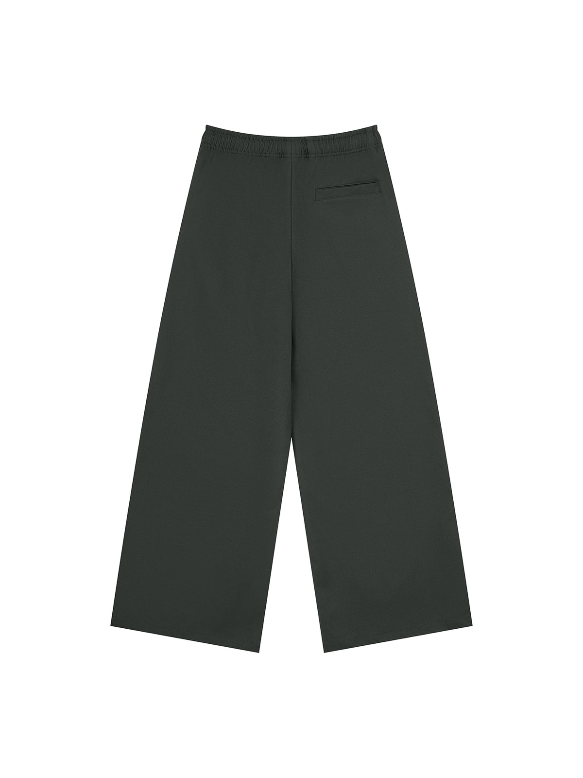 Men’s Loose Straight-Leg Pants dark grey back 3D mockup