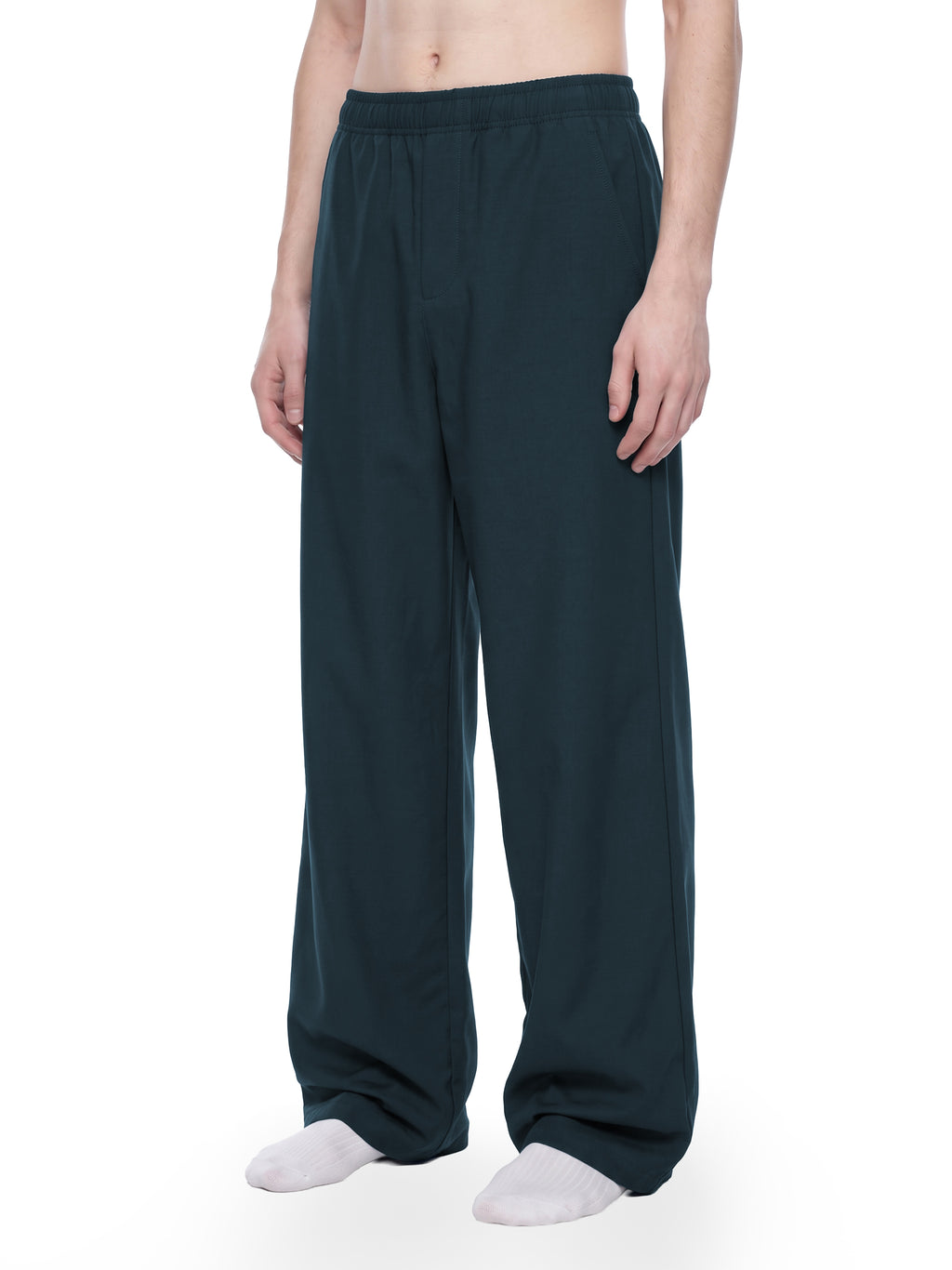 Men’s Loose Straight-Leg Pants model front detail view