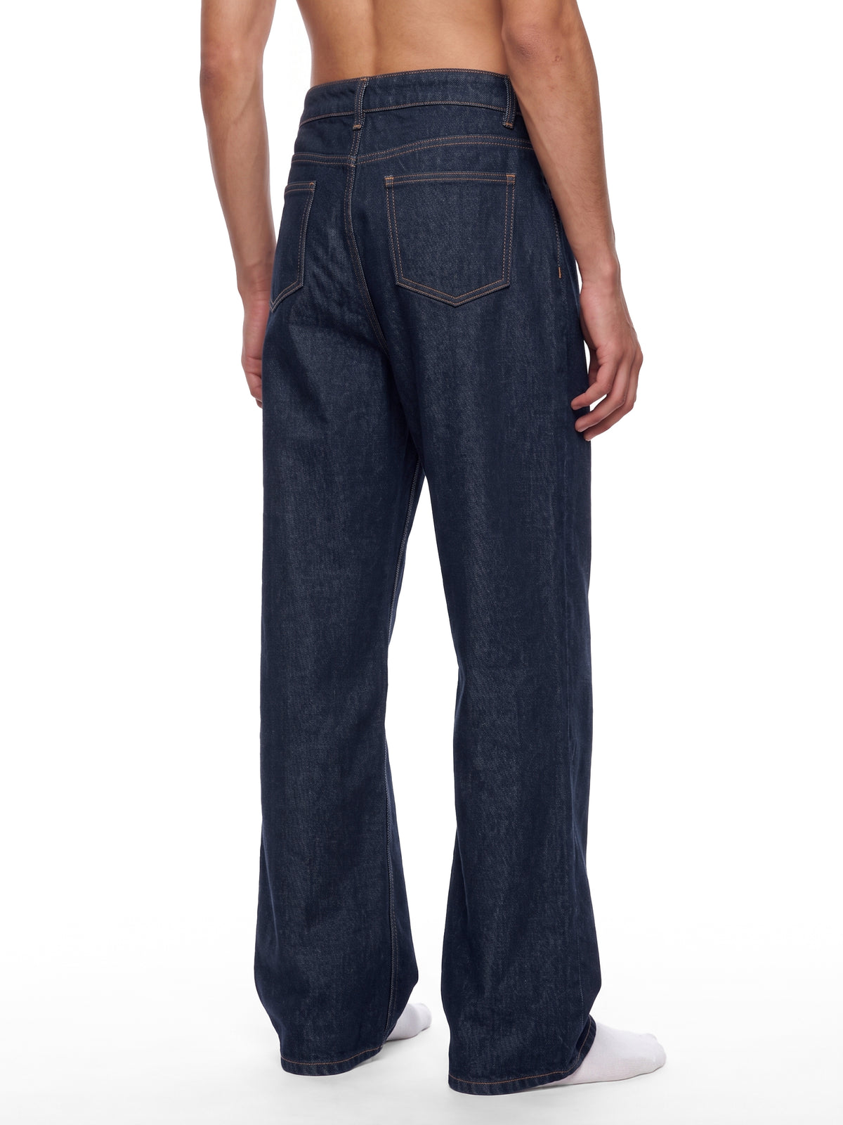 Men’s Vintage Wash Denim Jeans model view