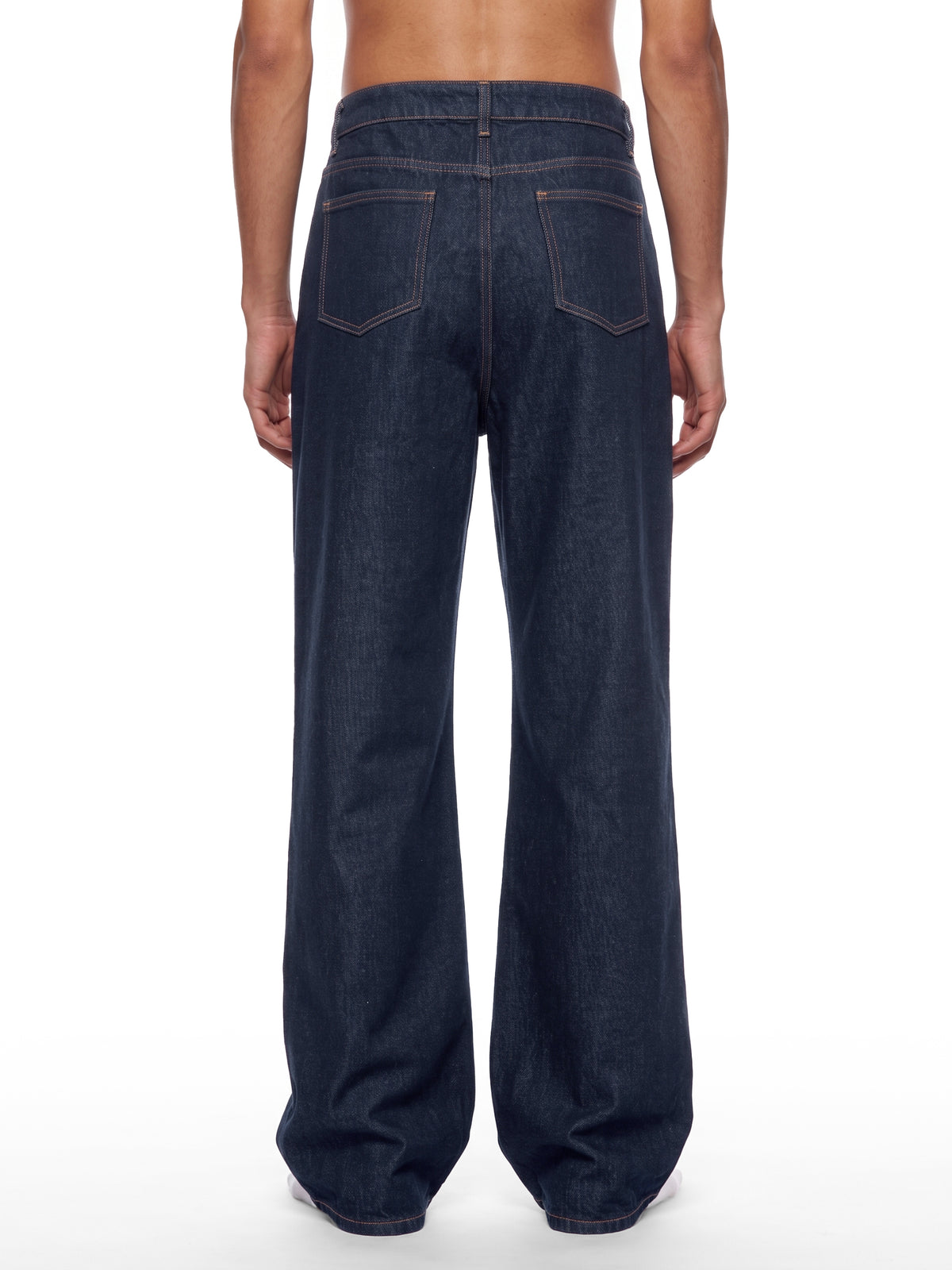Men’s Vintage Wash Denim Jeans model view