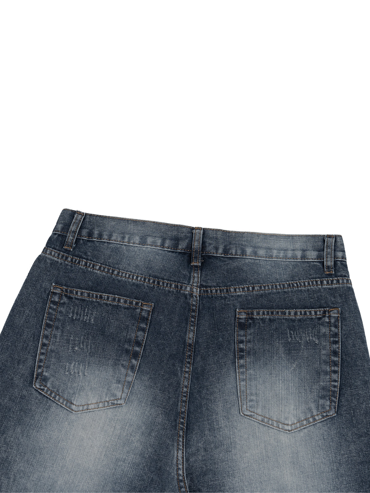 Men’s Vintage Wash Denim Jeans rear pocket detail