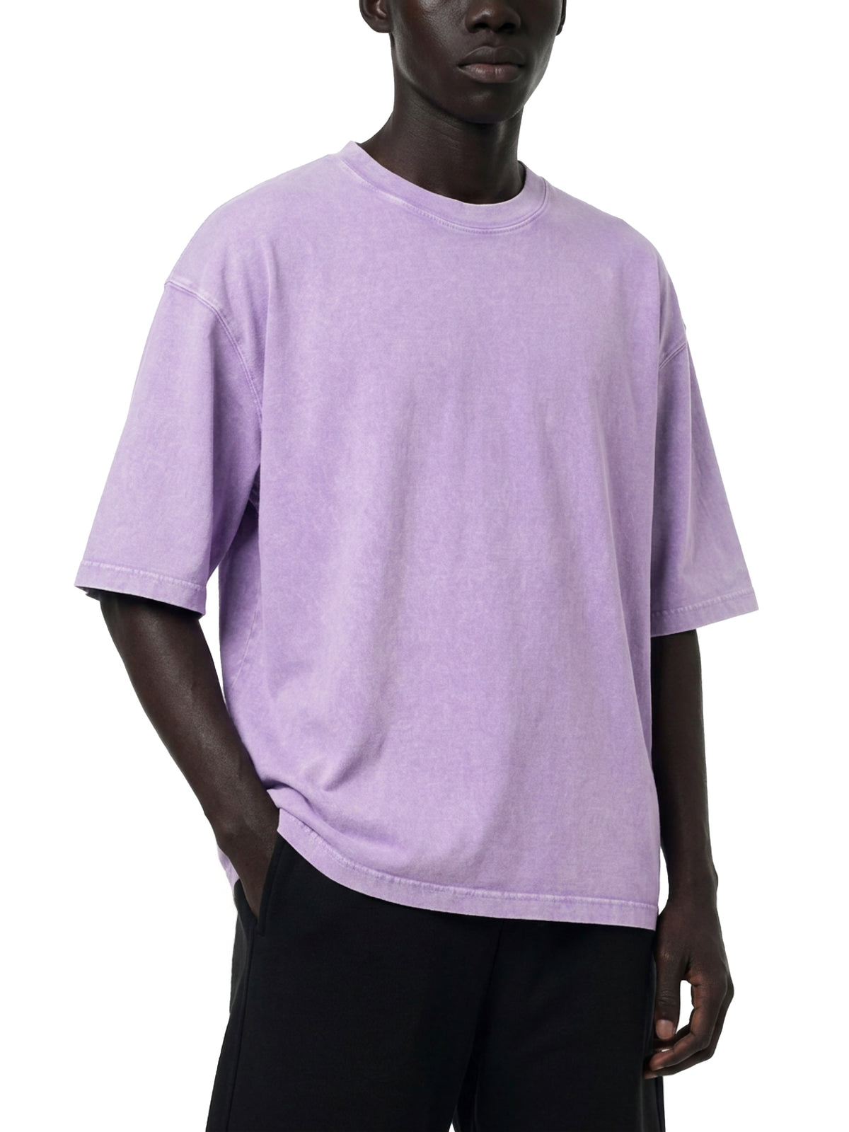 Mineral Wash Boxy Cotton T-Shirt gallery image 6