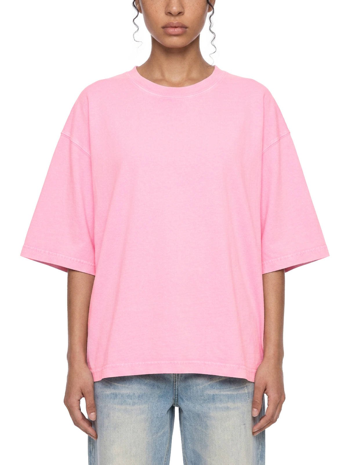 Mineral Wash Boxy Cotton T-Shirt gallery image 8