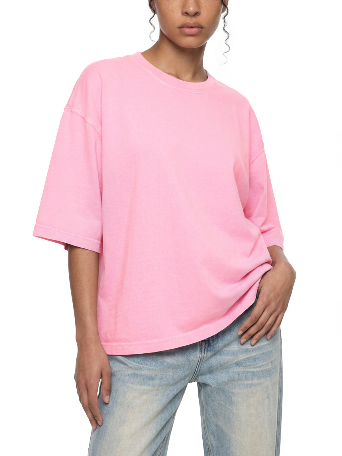 Mineral Wash Boxy Cotton T-Shirt gallery image 11