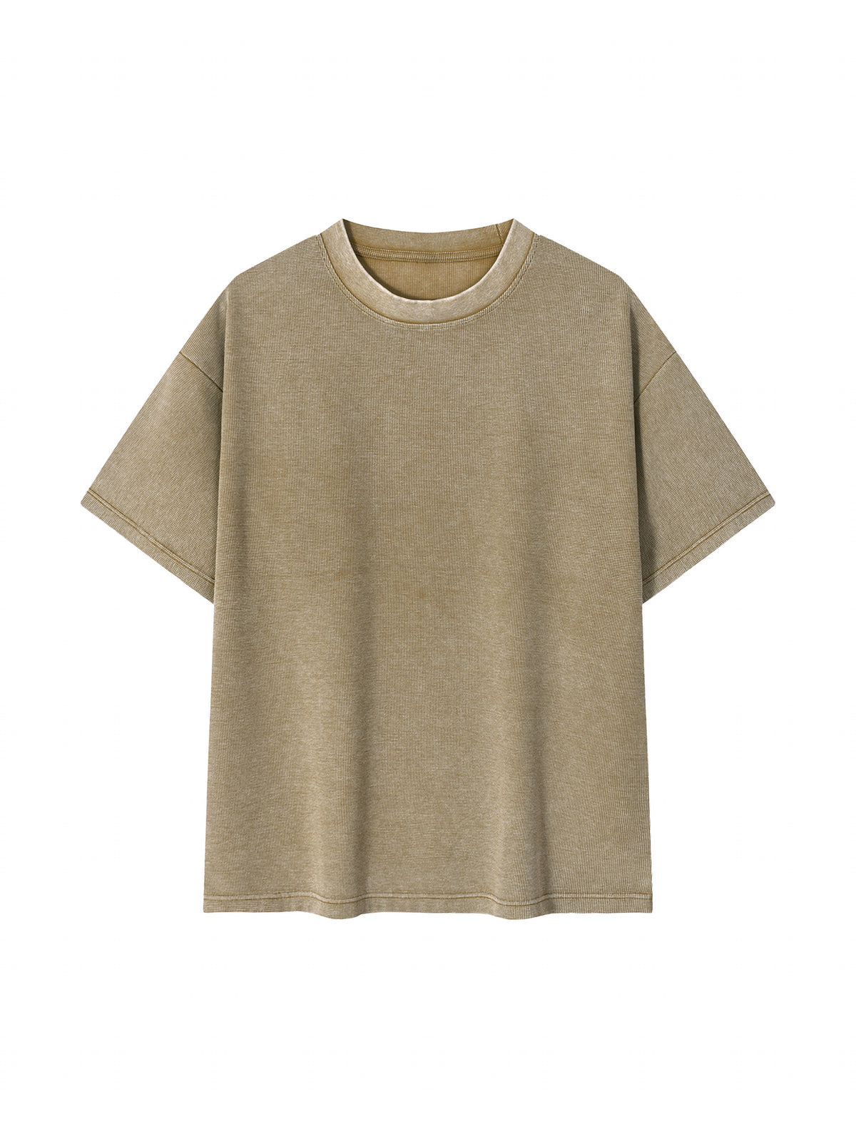 Mineral Wash Waffle Knit T-Shirt - image 13