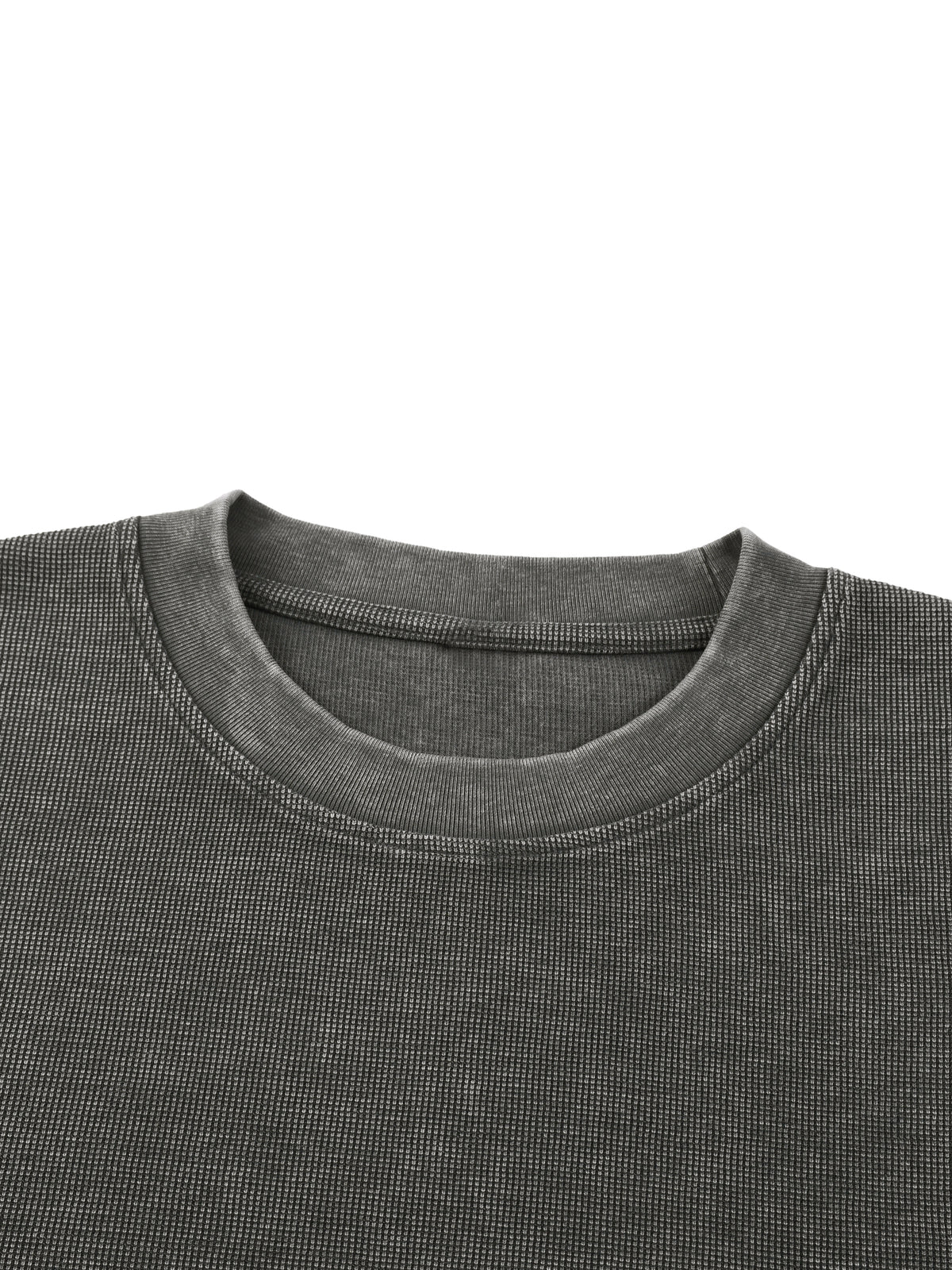 Mineral Wash Waffle Knit T-Shirt - image 3