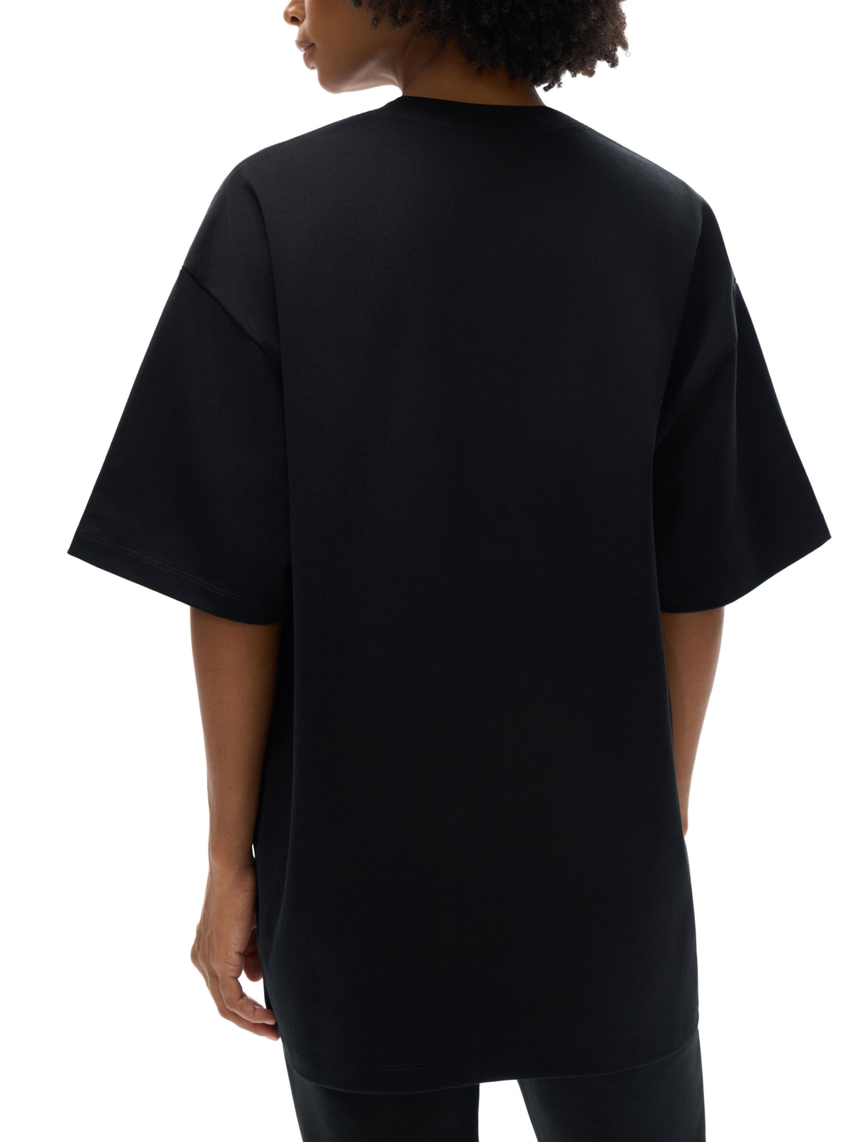 Off Script Heavyweight Drop Shoulder T-Shirt on female model back view