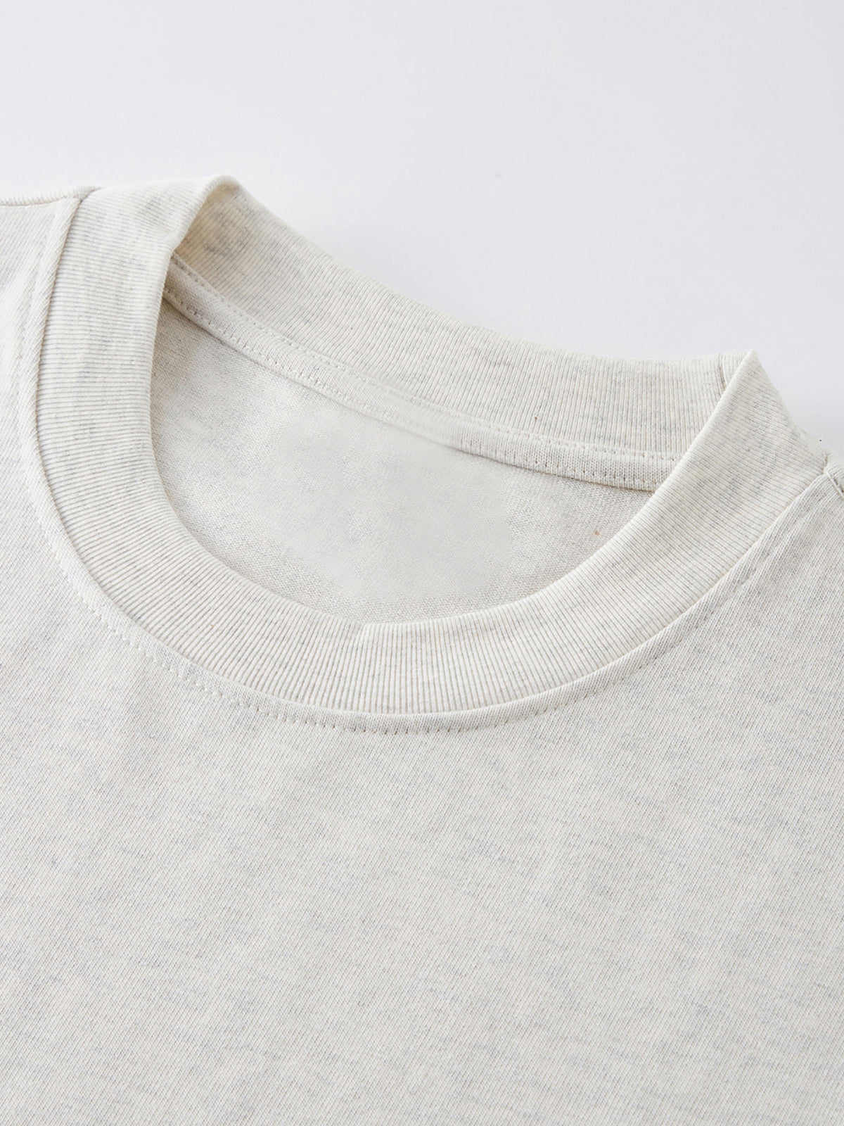 Off Script Heavyweight Drop Shoulder T-Shirt neckline detail