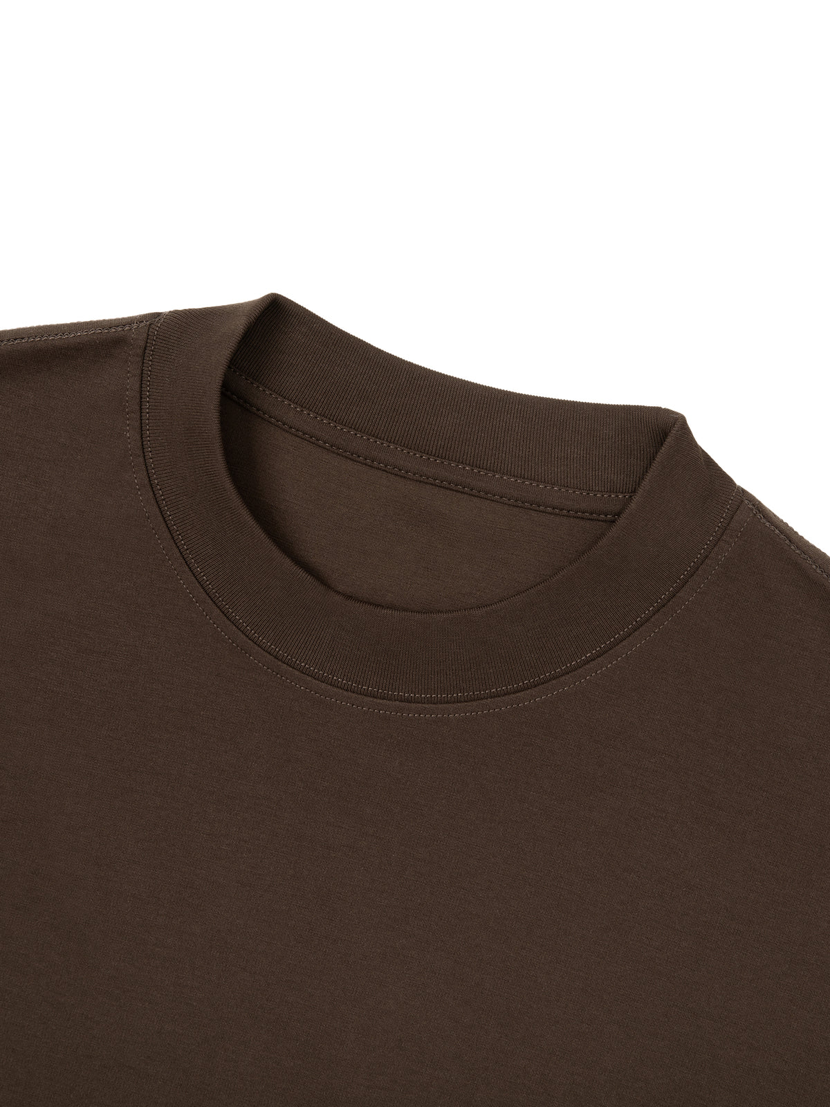 Off Script Essential Crewneck Long-Sleeve T-Shirt collar detail
