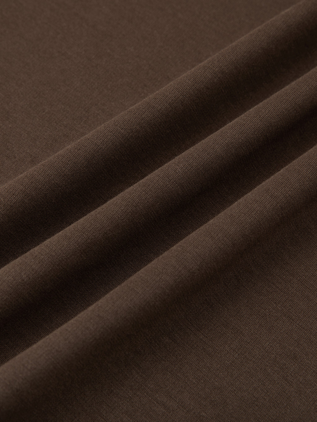 Off Script Essential Crewneck Long-Sleeve T-Shirt fabric folds detail