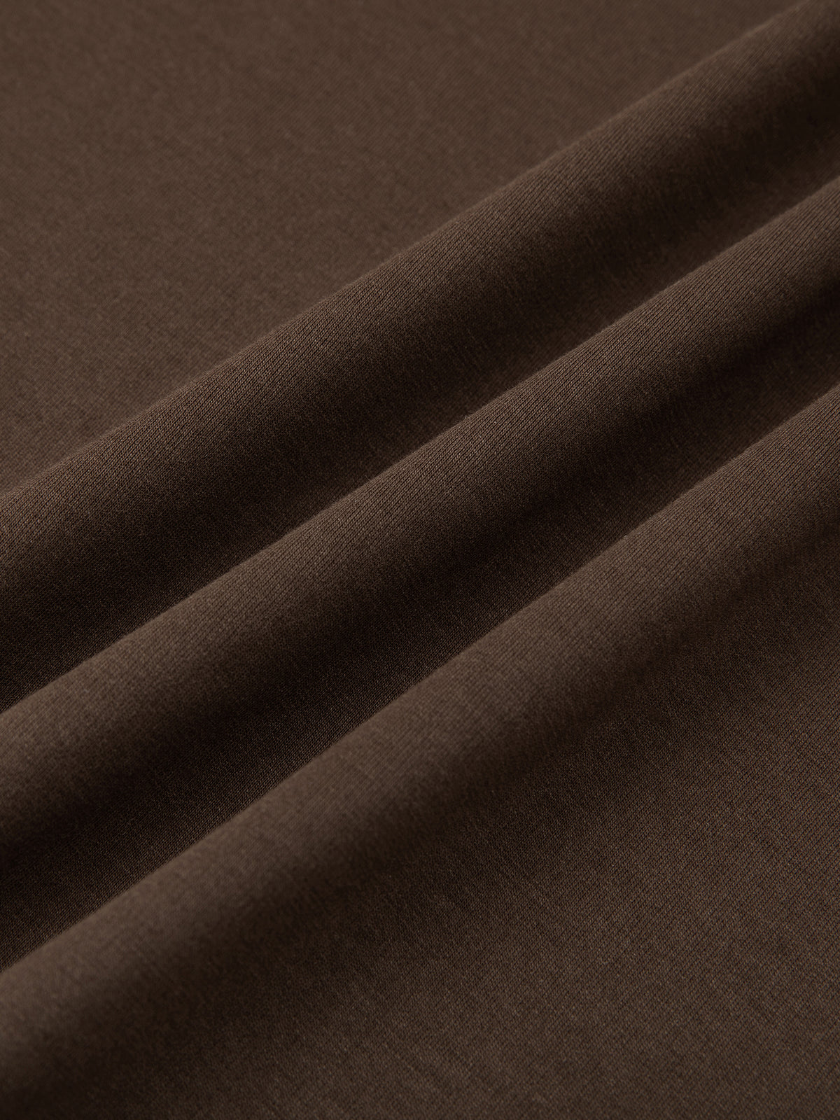 Off Script Essential Crewneck Long-Sleeve T-Shirt fabric folds detail