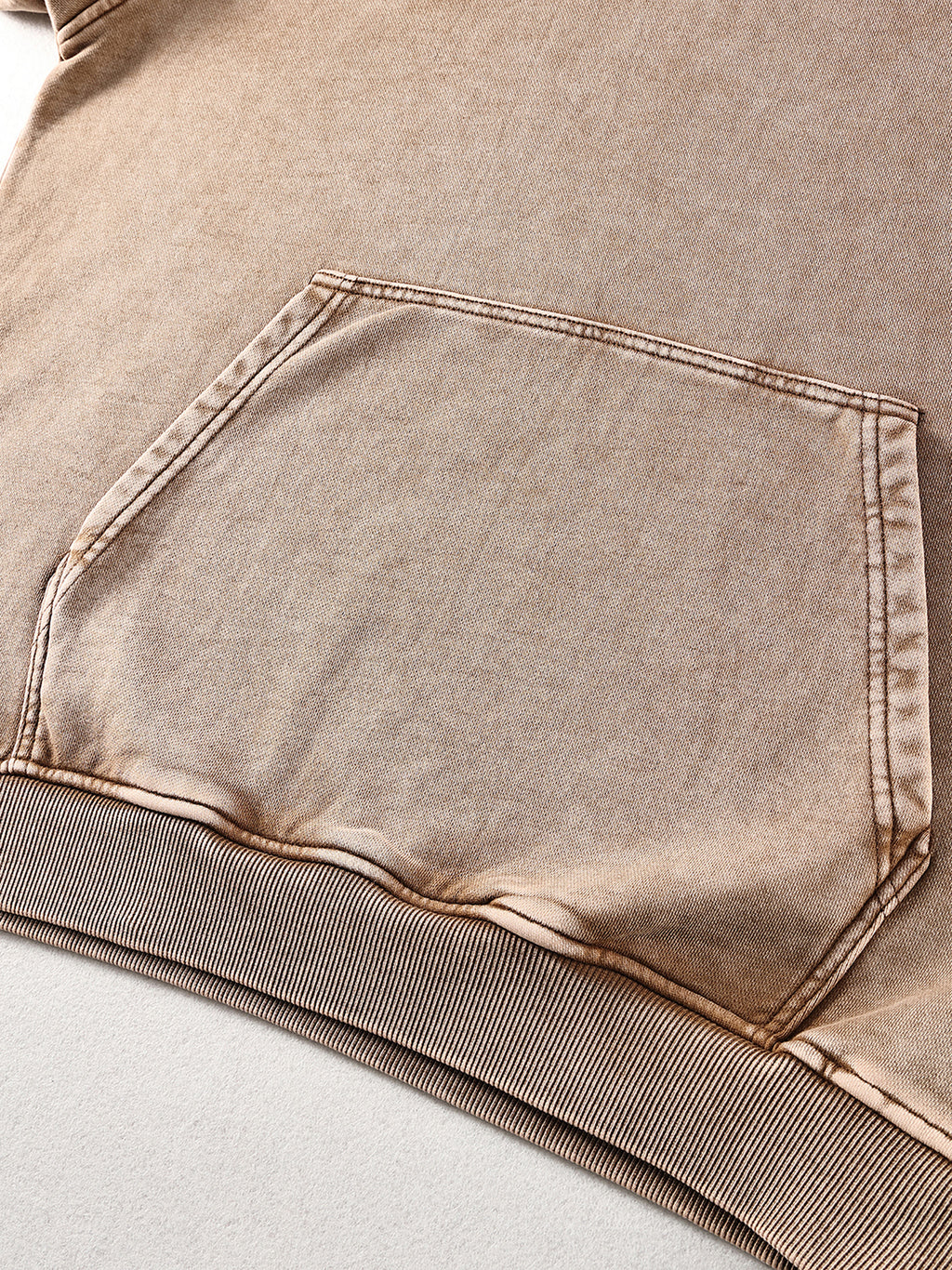 Off Script snow-washed oversized cotton hoodie, garment detail 2