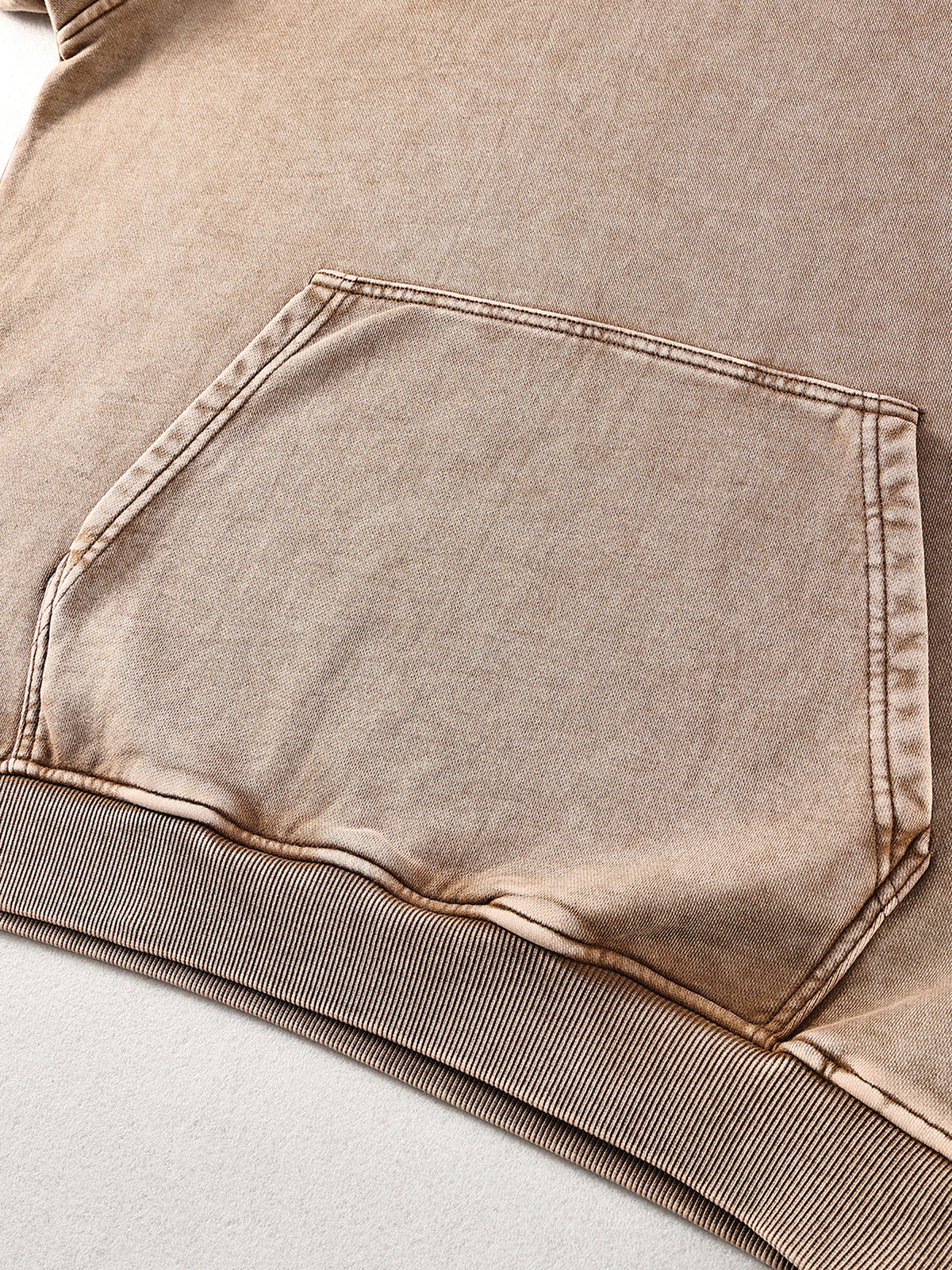 Off Script snow-washed oversized cotton hoodie, garment detail 2