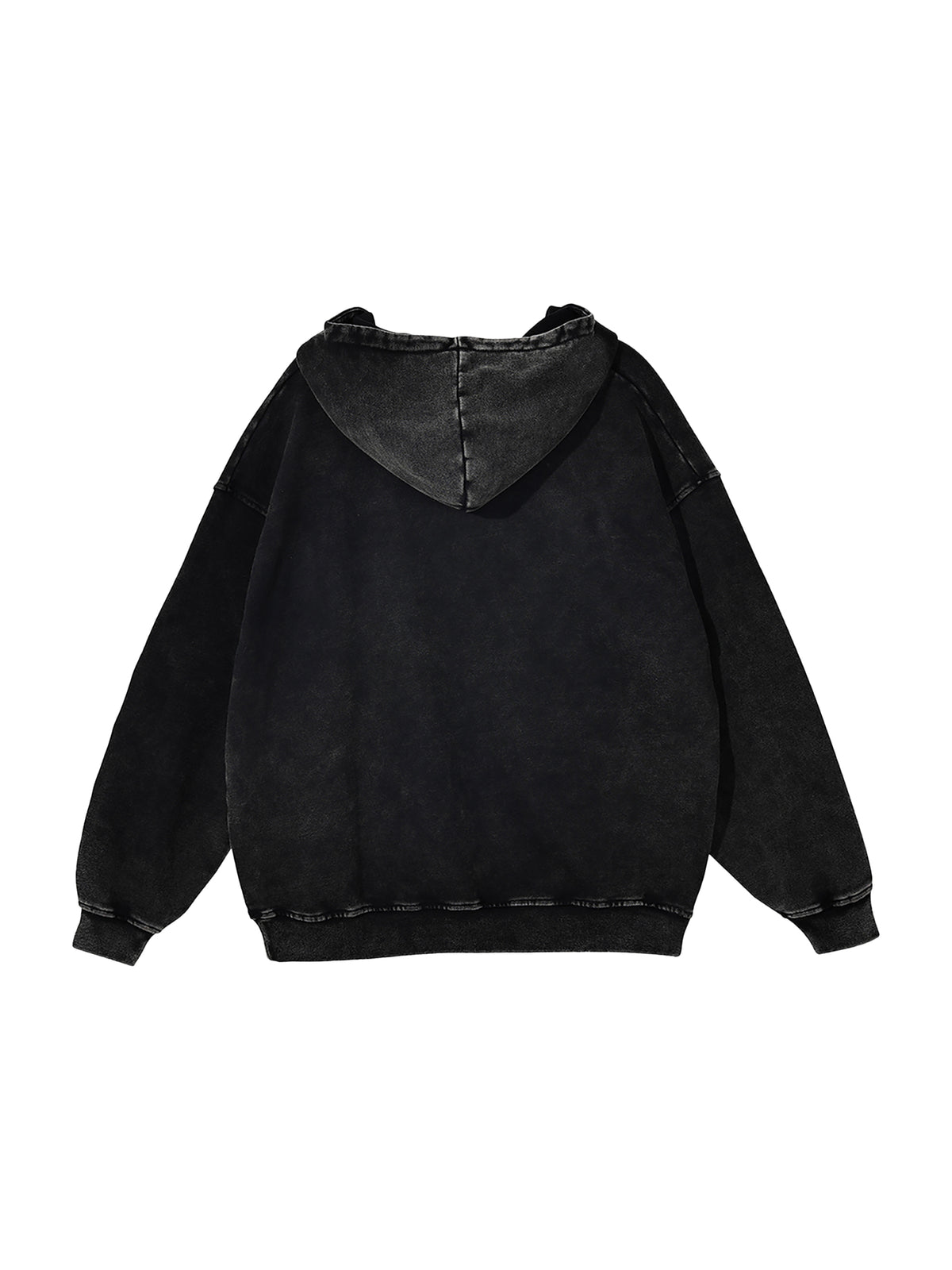 Off Script snow-washed oversized cotton hoodie, model view 2