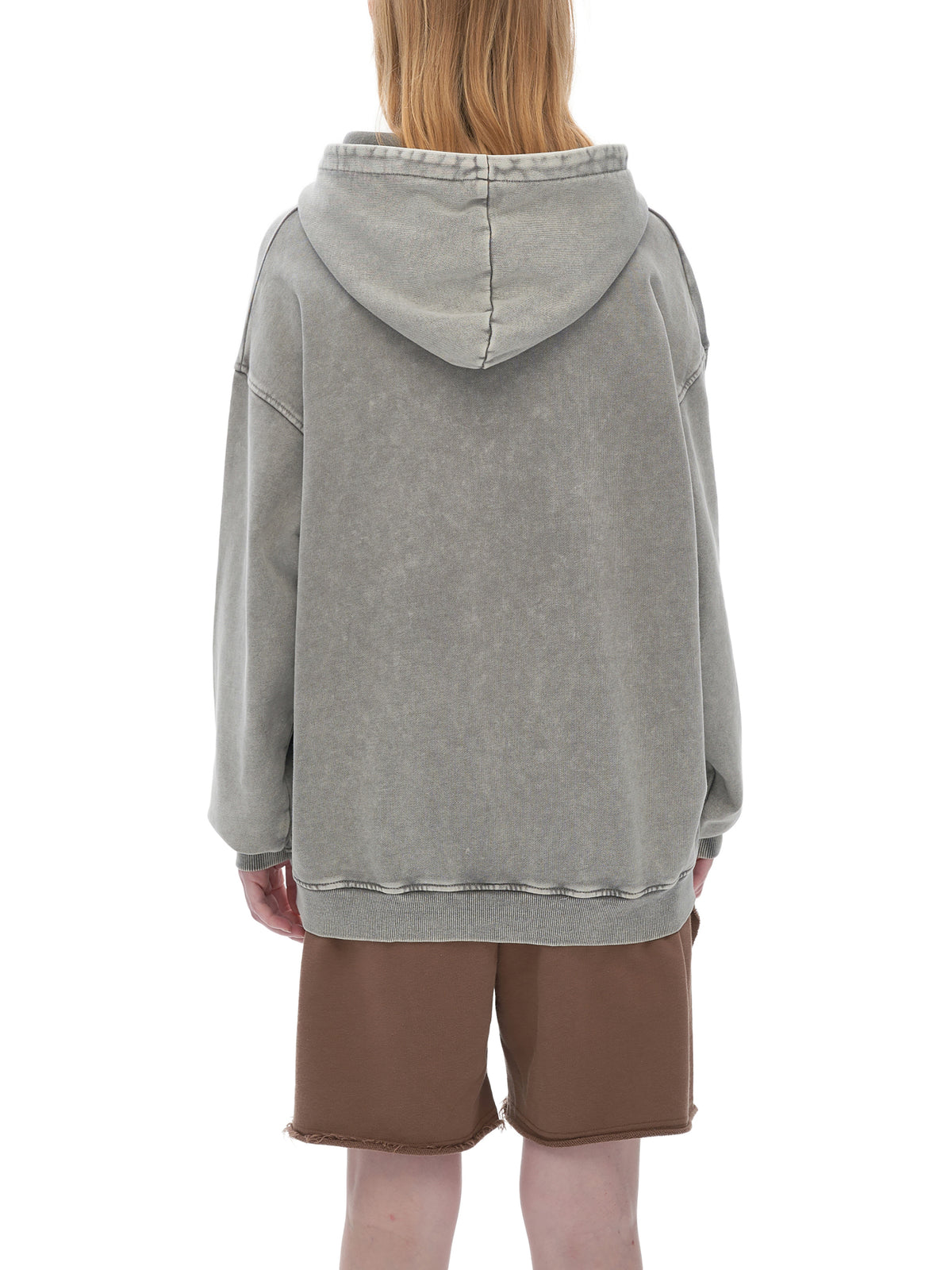 Off Script snow-washed oversized cotton hoodie, model view 10