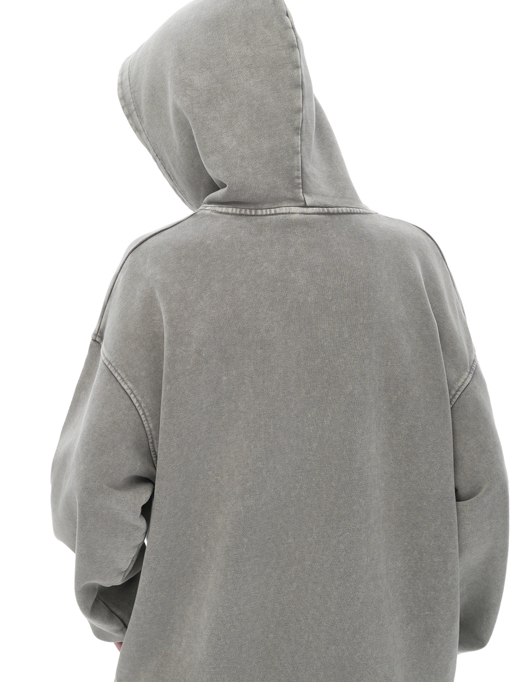 Off Script snow-washed oversized cotton hoodie, model view 11