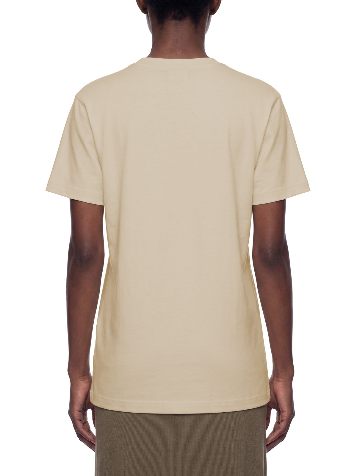 Off Script Unisex Heavyweight Cotton T-Shirt on female model back view