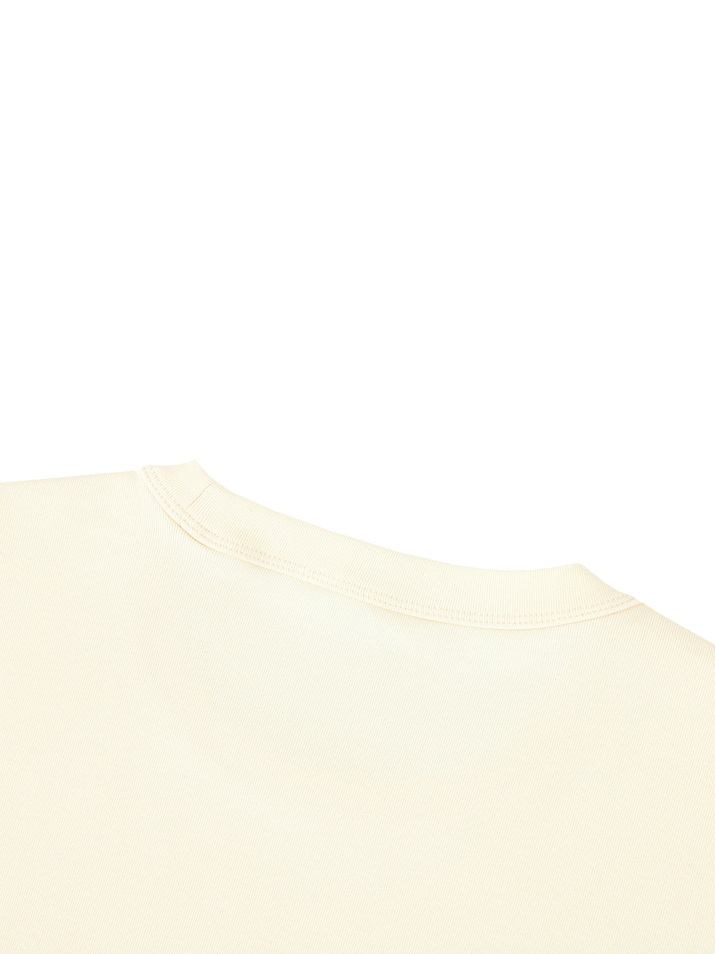 Off Script Unisex Heavyweight Cotton T-Shirt shoulder seam detail
