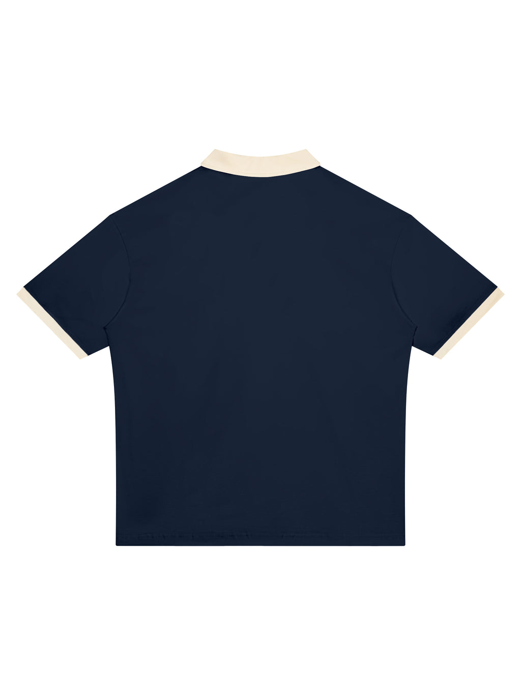 Off Script Unisex Color Block Polo Shirt back product view