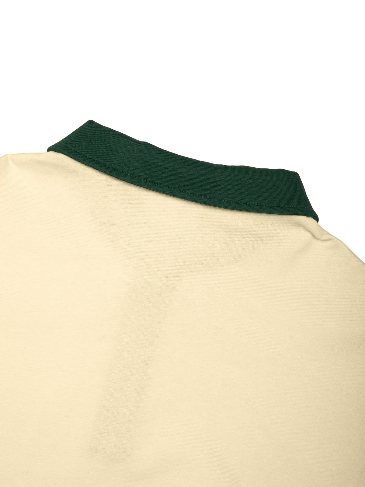 Off Script Unisex Color Block Polo Shirt back collar detail