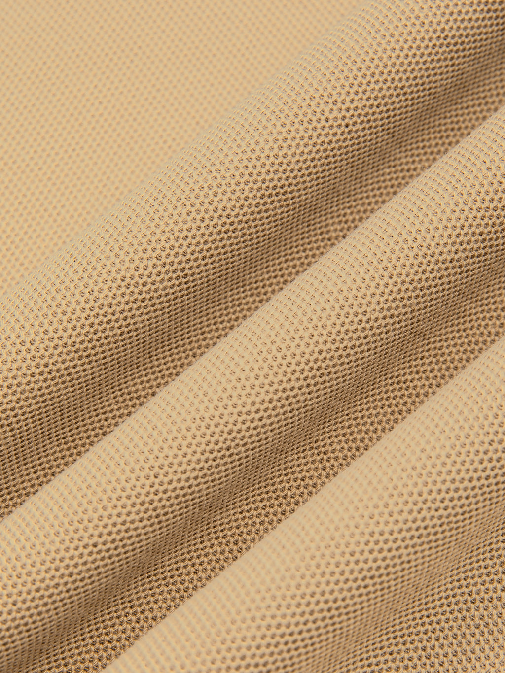 Off Script Unisex Color Block Quarter-Zip Polo Shirt fabric texture detail