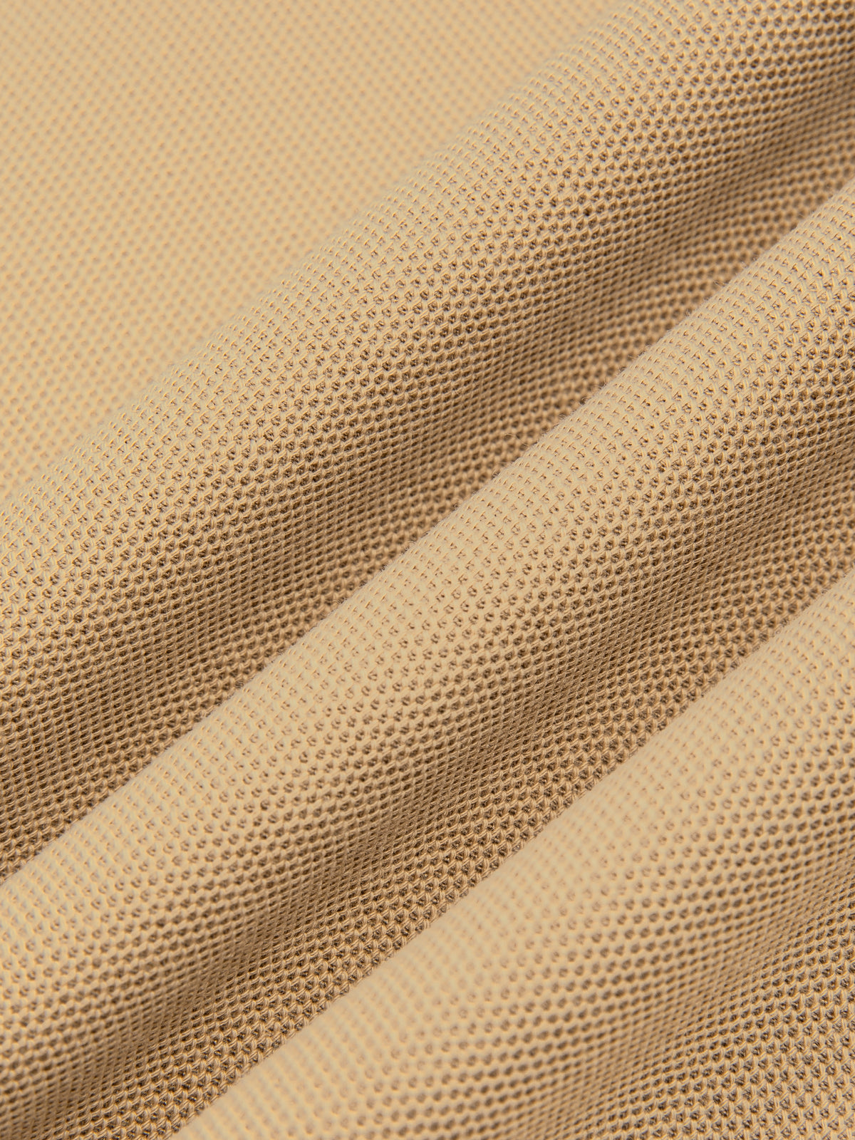 Off Script Unisex Color Block Quarter-Zip Polo Shirt fabric texture detail