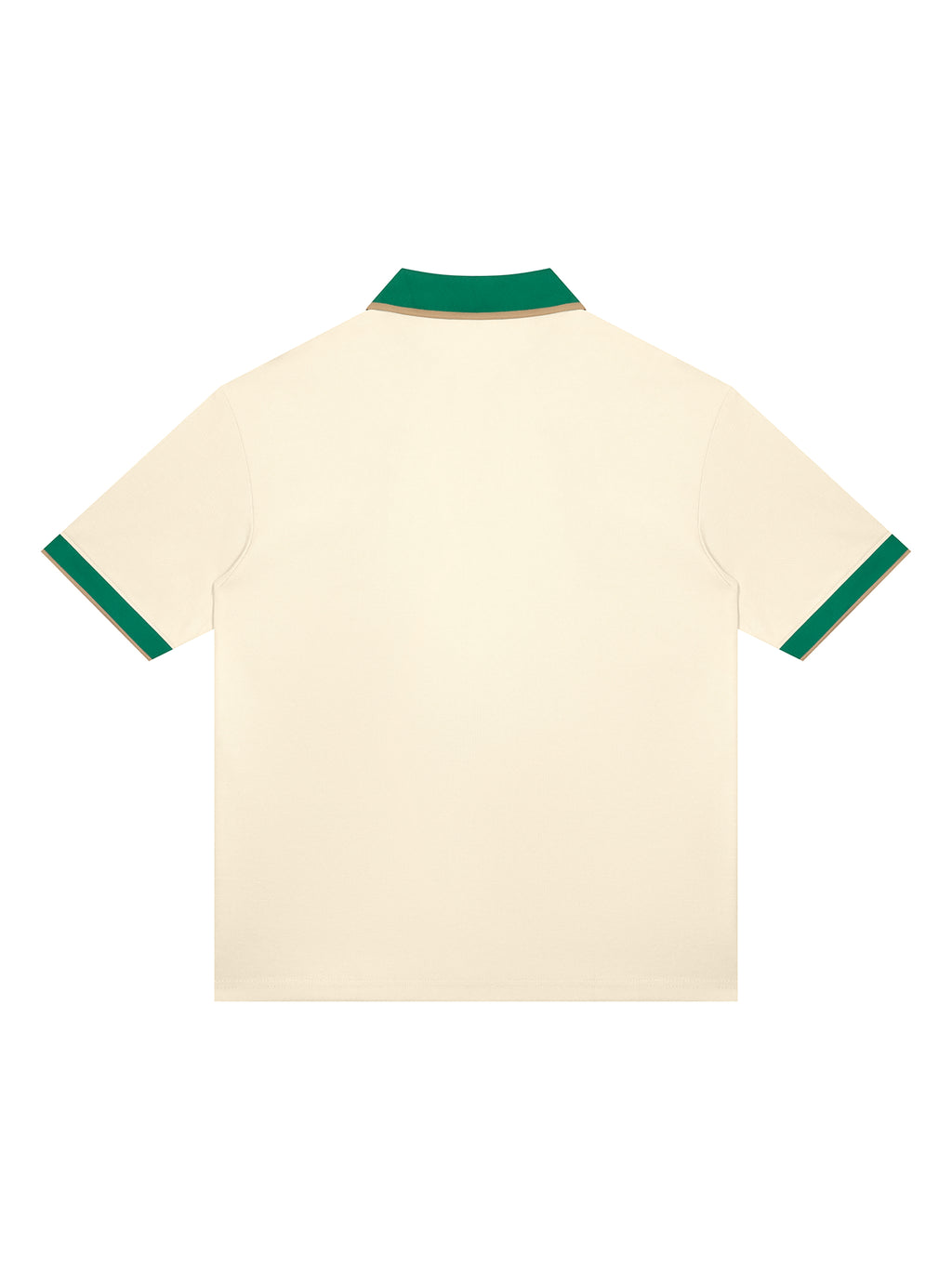 Off Script Unisex Color Block Polo Shirt back product view