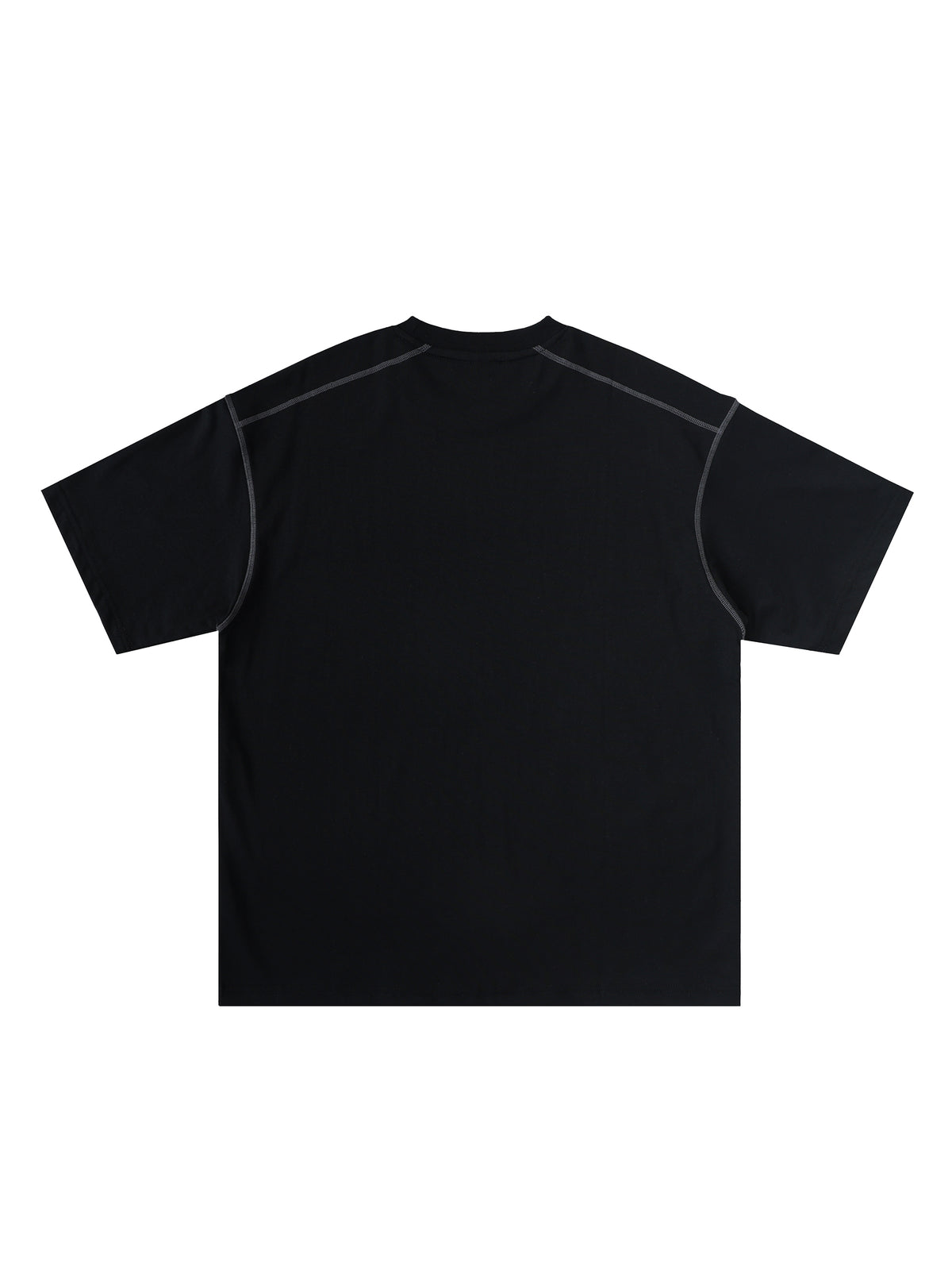 Oversized Contrast-Stitched Cotton Tee - image 10