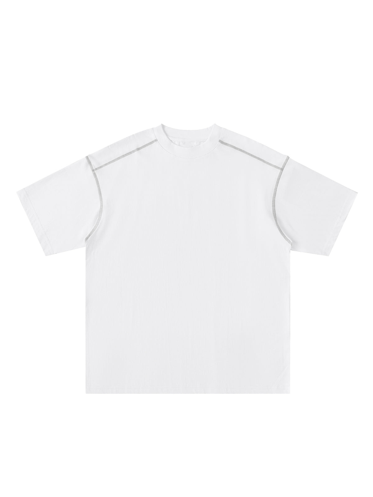 Oversized Contrast-Stitched Cotton Tee - image 11