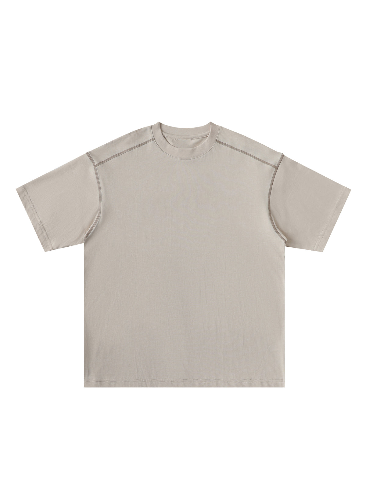 Oversized Contrast-Stitched Cotton Tee - image 15